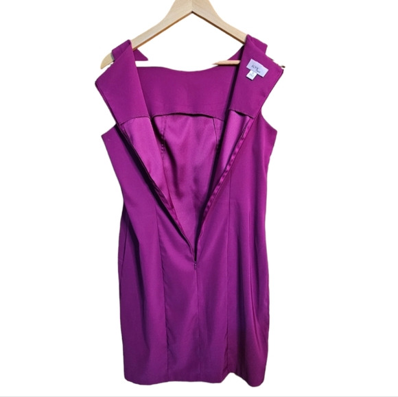 Alyx Limited Dress, Fucia, sz. 10. Midi, sleeveless, round neck. Zipper in back. - Picture 9 of 10